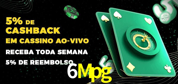 Promoções do cassino ao Vivo 6Mpg